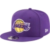 NEW ERA NEW ERA PURPLE LOS ANGELES LAKERS OFFICIAL TEAM COLOR 9FIFTY SNAPBACK HAT