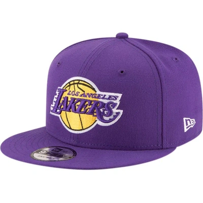 New Era Men's  Purple Los Angeles Lakers Official Team Color 9fifty Snapback Hat