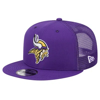 New Era Purple Minnesota Vikings Main Trucker 9fifty Snapback Hat