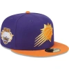New Era Men's  Purple, Orange Phoenix Suns Gameday Gold Pop Stars 59fifty Fitted Hat In Purple
