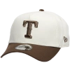 New Era Rangers 9forty A-frame Cap In White/walnut