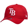 New Era Rays 9forty A-frame Hat In White/red