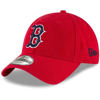 New Era Men's Red Boston Red Sox Fashion Core Classic 9twenty Adjustable Hat