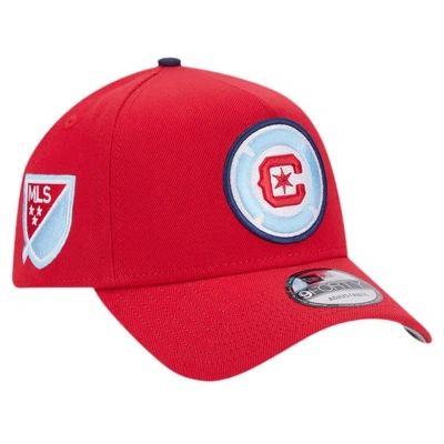 New Era Red Chicago Fire 2024 Kick Off Collection 9forty A-frame Adjustable Hat