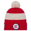 NEW ERA NEW ERA RED CHICAGO FIRE 2024 KICK OFF COLLECTION CUFFED KNIT HAT WITH POM