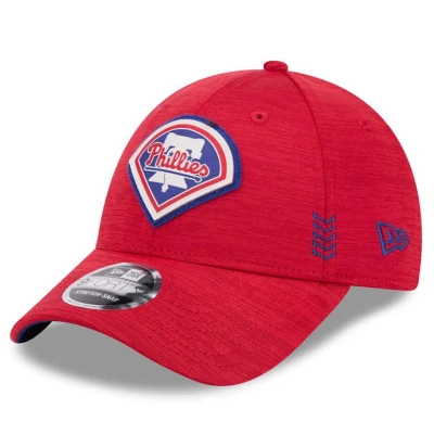 New Era Red Philadelphia Phillies 2024 Clubhouse 9forty Adjustable Hat