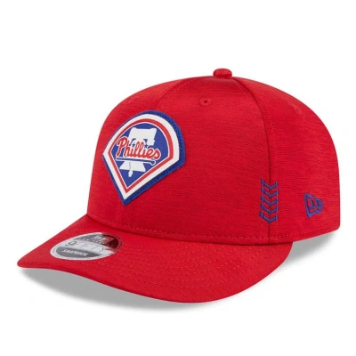 New Era Red Philadelphia Phillies 2024 Clubhouse Low Profile 59fifty Snapback Hat