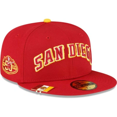 New Era Red San Diego Padres City Flag 59fifty Fitted Hat