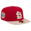 NEW ERA NEW ERA RED ST. LOUIS CARDINALS CANVAS A-FRAME 59FIFTY FITTED HAT