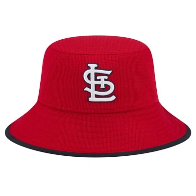 New Era Red St. Louis Cardinals Game Day Bucket Hat