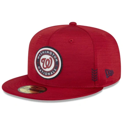 New Era Red Washington Nationals 2024 Clubhouse 59fifty Fitted Hat