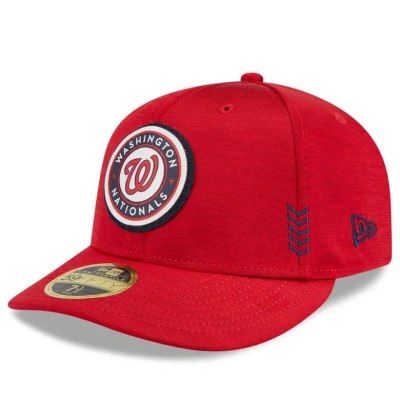 New Era Red Washington Nationals 2024 Clubhouse Low Profile 59fifty Fitted Hat