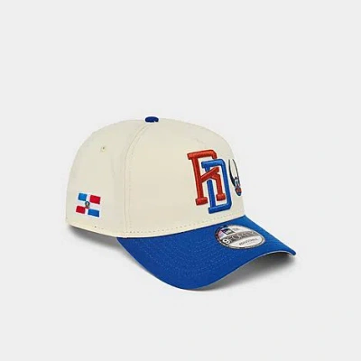 New Era Republica Dominicana 9forty Snapback Hat In Off White/royal