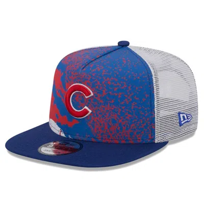 New Era Royal Chicago Cubs Court Sport 9fifty Snapback Hat In Blue