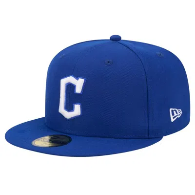 New Era Royal Cleveland Guardians White Logo 59fifty Fitted Hat