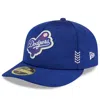 New Era Royal Los Angeles Dodgers 2024 Clubhouse Low Profile 59fifty Fitted Hat In Royal