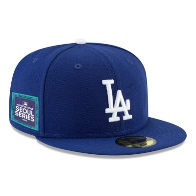 New Era Royal Los Angeles Dodgers 2024 Mlb World Tour Seoul Series 59fifty Fitted Hat
