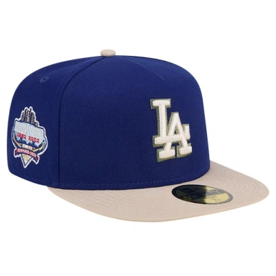 New Era Royal Los Angeles Dodgers Canvas A-frame 59fifty Fitted Hat