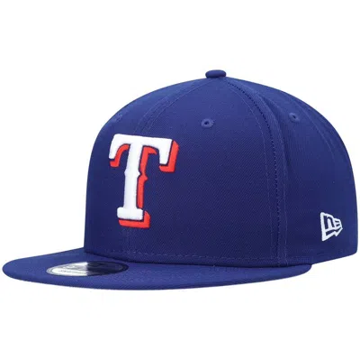New Era Royal Texas Rangers Primary Logo 9fifty Snapback Hat