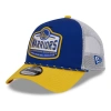 New Era Men's  Royal, Gold Golden State Warriors 2024 Nba All-star Game A-frame 9forty Trucker Hat In Blue