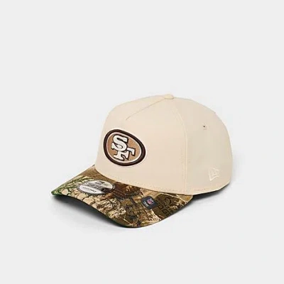 New Era San Francisco 49ers Nfl Camo 9forty A-frame Snapback Hat In Neutral