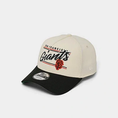 New Era San Francisco Giants Mlb Graphic Logo 9forty A-frame Snapback Hat In White