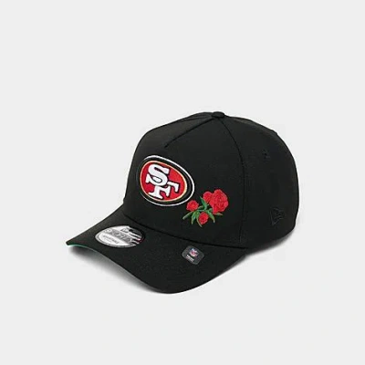 New Era San Francisco Giants Mlb Rose 9forty A-frame Snapback Hat In Black