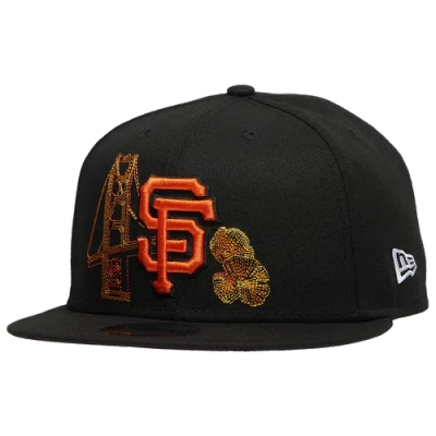 New Era San Francisco Giants  Giants 950 State Stitch Cap In Black