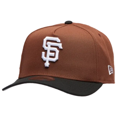 New Era San Francisco Giants  Giants 9forty A-frame Cap In Brown