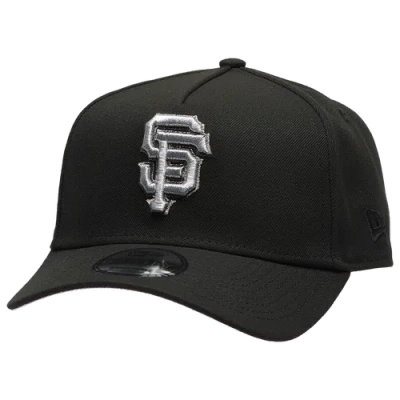 New Era San Francisco Giants  Giants 9forty Metallic A-frame Cap In Black