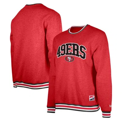 New Era Scarlet San Francisco 49ers Big & Tall Pullover Sweatshirt
