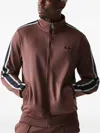 New Era Script Track Jacket In Brown