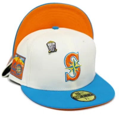 Pre-owned New Era Seattle Mariners Movie Collection 40th Anniversary Patch Capsule Hats Exclusive 59fifty Fitted Hat I