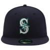 New Era Seattle Mariners  Mariners 59fifty Authentic Cap In Navy/green