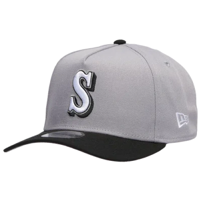 New Era Seattle Mariners  Mariners 9forty A-frame Cap In Black/silver/grey