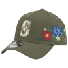 New Era Seattle Mariners  Mariners 9forty A-frame Floral Cap In Green