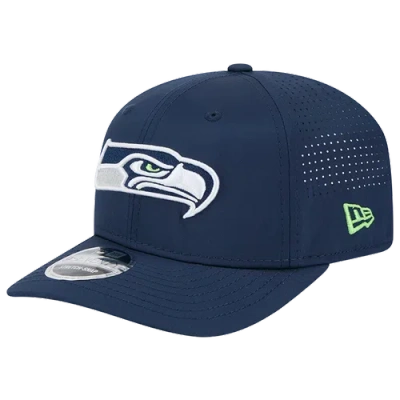 New Era Seattle Seahawks  Seahawks Perf 970 Adjustable Cap In Blue