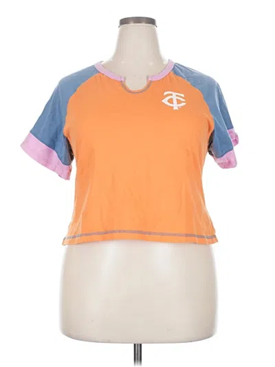 Pre-owned New Era Short Sleeve T-shirt In Orange