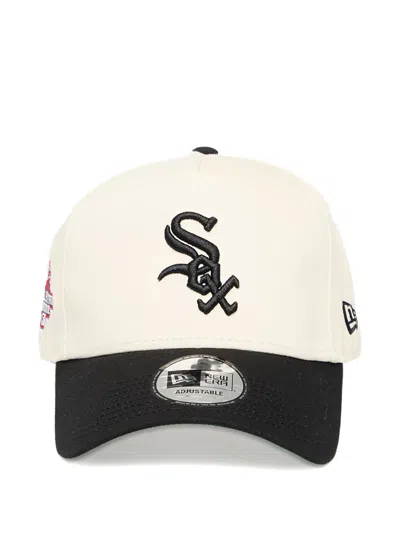 New Era Side Script 9forty Adjustable Beseball Cap In White