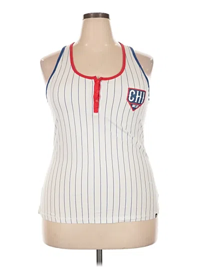 Pre-owned New Era Sleeveless Top White Halter Neckline Tops