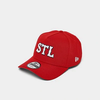 New Era St. Louis Cardinals Mlb City Connect 9forty A-frame Snapback Hat In Red