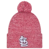 New Era St. Louis Cardinals  Cardinals Marl Pom Knit In Red