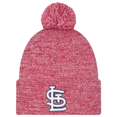 New Era St. Louis Cardinals  Cardinals Marl Pom Knit In Red