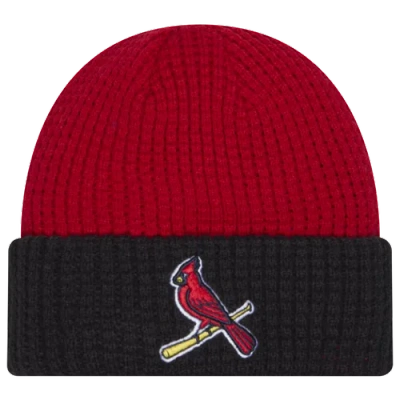 New Era St. Louis Cardinals  Cardinals Waffled Knit Hat In Navy/white