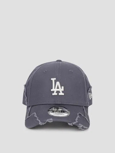 New Era Stitched 9forty La Dodgers Dkc Cap In Grey Med