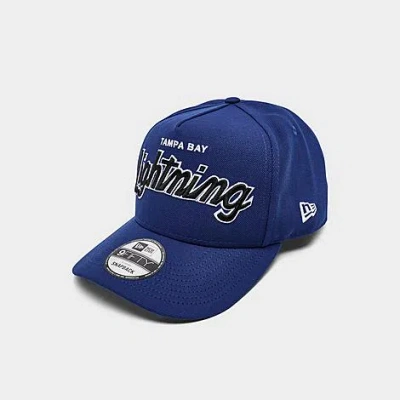 New Era Tampa Bay Lightning Nhl 9fifty A-frame Snapback Hat In Blue
