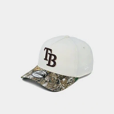 New Era Tampa Bay Rays Mlb 9forty Snapback Hat In White
