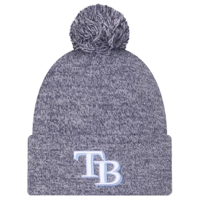 New Era Tampa Bay Rays  Rays Marl Pom Knit In Blue