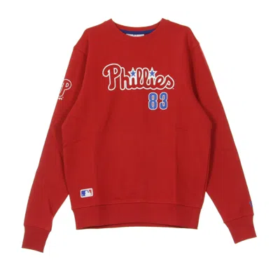 New Era Team Apparel Script Crew Phiphi Men's Crewneck Sweatshirt In Red