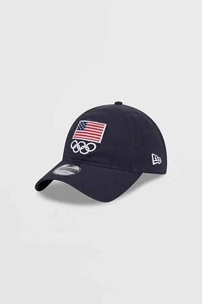 New Era Team Usa 9twenty Adjustable Golf Hat In Navy, Men's At Urban Outfitters In Blue